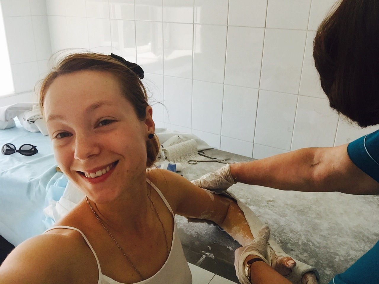 Светлана Тарабарова упала с велосипеда